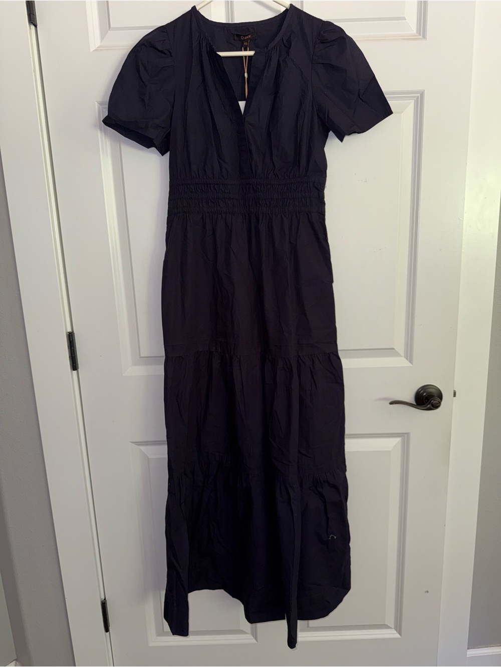 NWT 100% Organic Cotton Poplin Tiered Maxi Dress Small - Picture 5 of 5